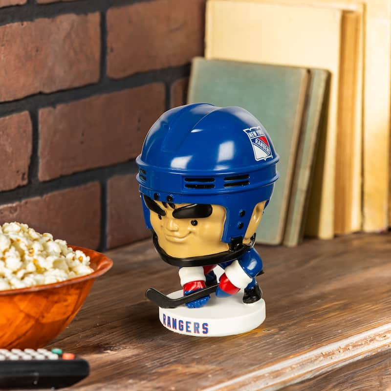 NHL Team Lil Big Head Resin Indoor/Outdoor Garden Desk Statue - New York Rangers