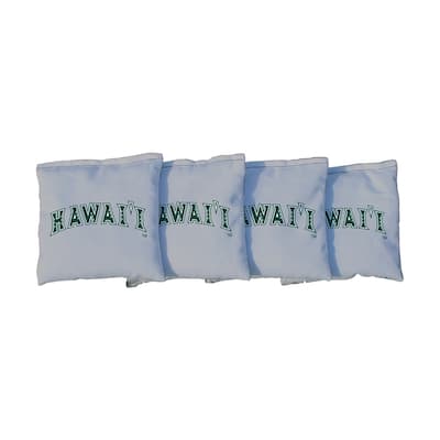 Hawaii Manoa Rainbow Warriors Gray Cornhole Bags