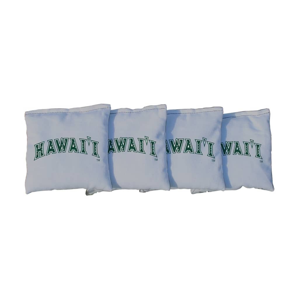 Hawaii Manoa Rainbow Warriors Gray Cornhole Bags