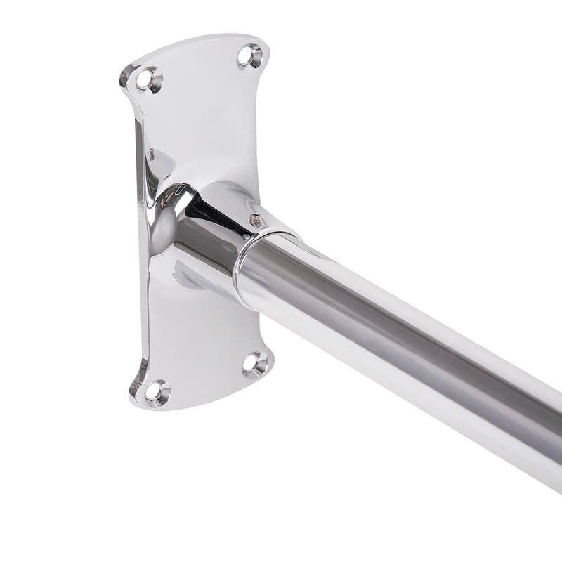 Utopia Alley Rustproof Wall Mounted Aluminum L-Shaped Corner Shower Curtain Rod,68 inch Size by 28 inch