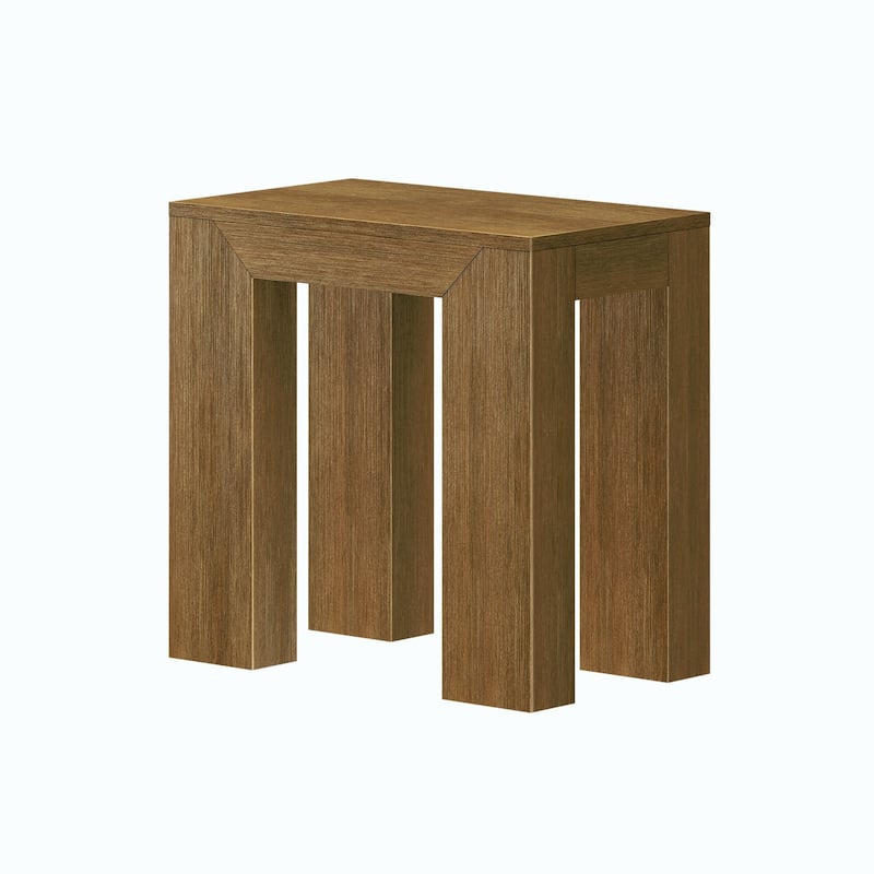 Plank and Beam Modern Rectangular Side Table - 25"