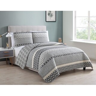 Asher Home Natasha Reversible Quilt Set - Bed Bath & Beyond - 27866572