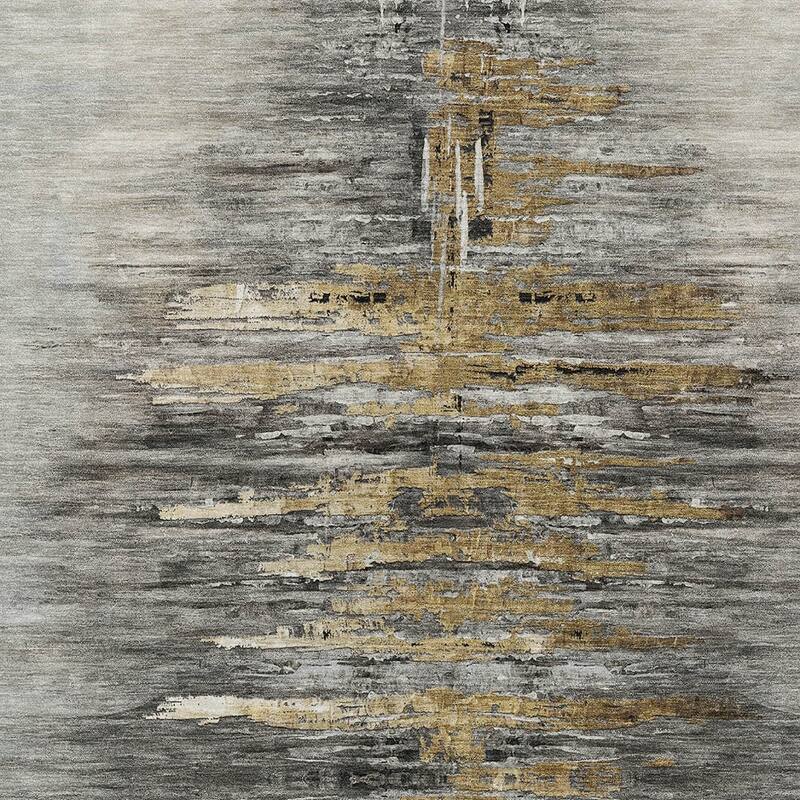 HomeRoots Abstract Transitional Rectangle Outdoor Rug