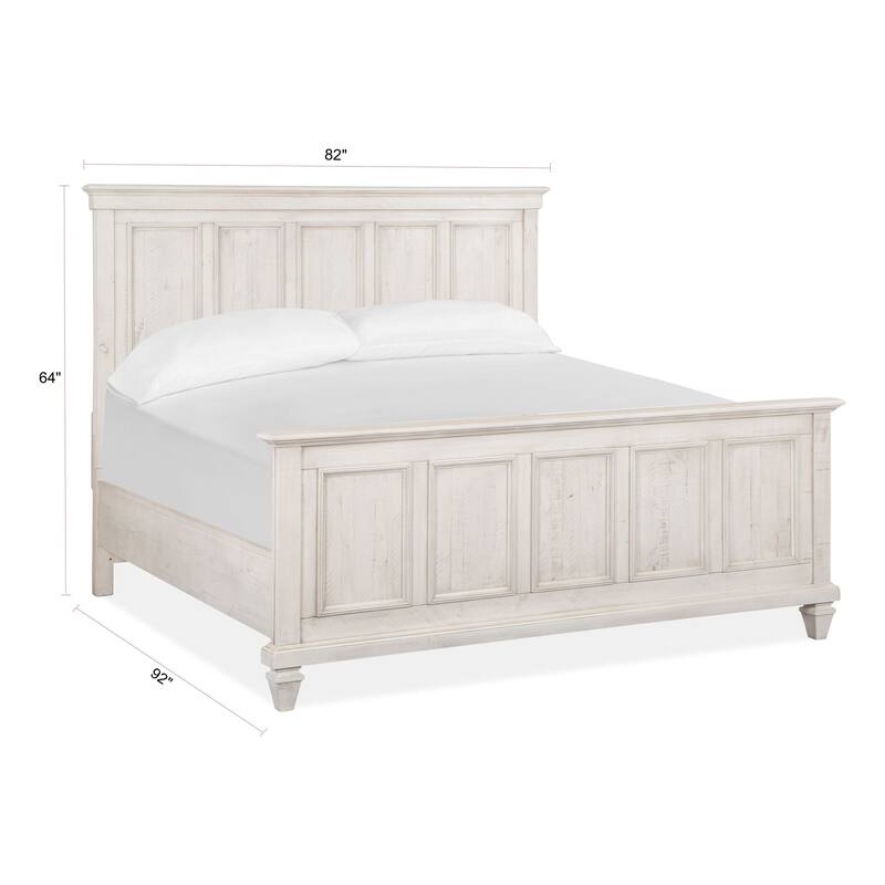 Magnussen Home Newport Alabaster Cal. King Panel Bed