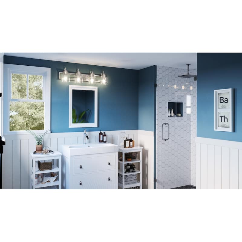 Bartley 4-Light Brushed Nickel Vanity Light