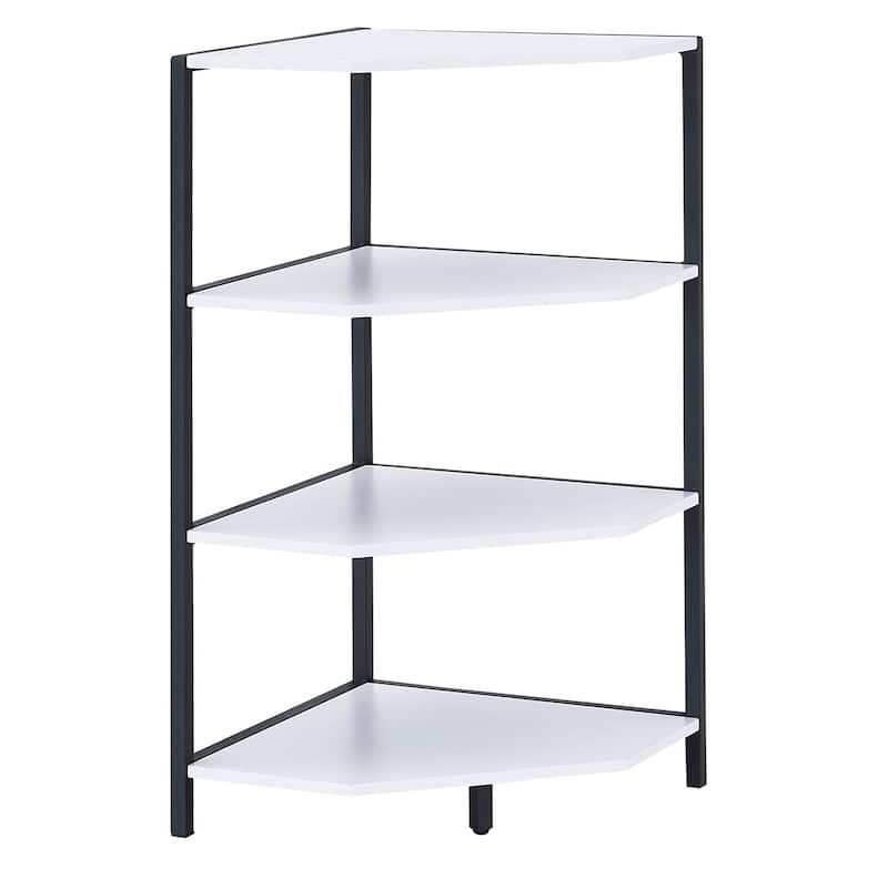 VECELO Modern Nightstands with 4-Tier Shelves Corner Side Table(Set of 2)