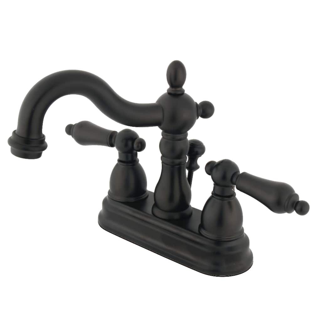 Kingston Brass Heritage Centerset Bathroom Faucet with Brass Pop-Up