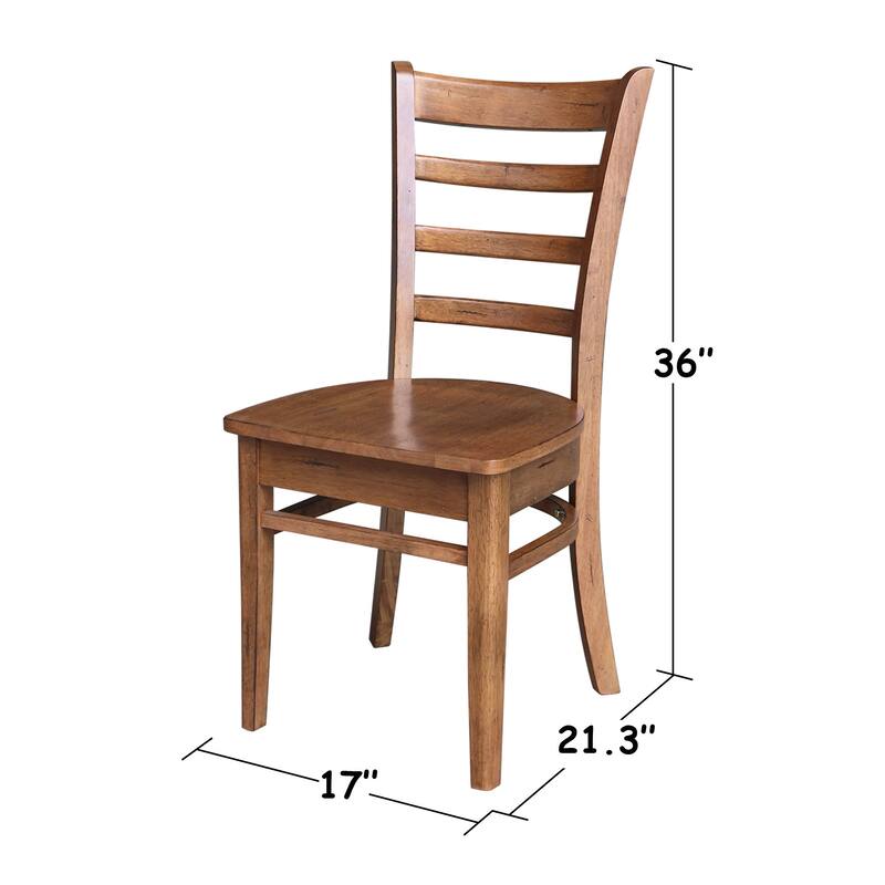 International Concepts Emily Wooden Dining Chairs (Set of 2)