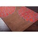 preview thumbnail 6 of 8, Hand-tufted Contemporary Brown/ Glacier New Zealand Wool Abstract Area Rug