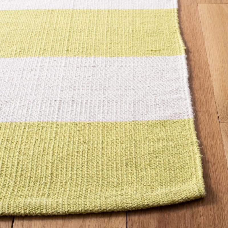 SAFAVIEH Handmade Montauk Caspian Stripe Cotton Flatweave Rug