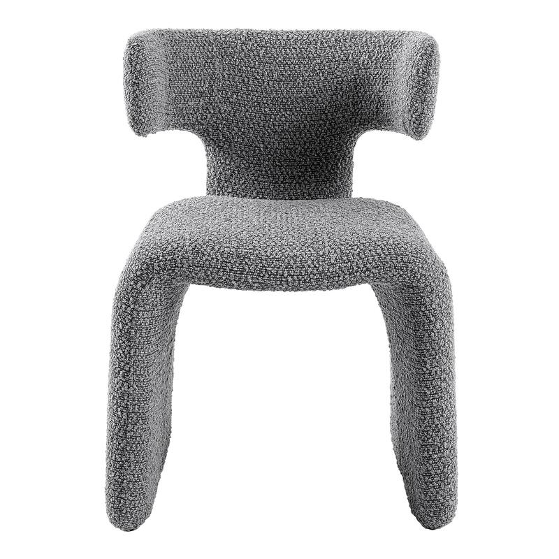 Modrest Bergman Modern Light Grey Fabric Dining Chair