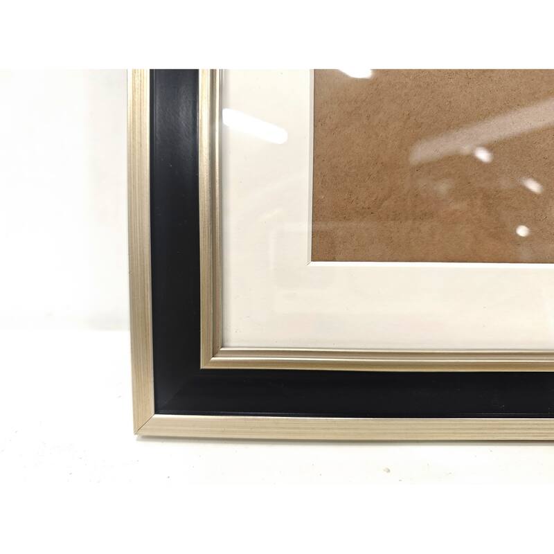 Solid Wood Picture Frame - Replaceable Canvas Art Frame with Organic Glass, Elegant Framed Wall Decor for Living Room