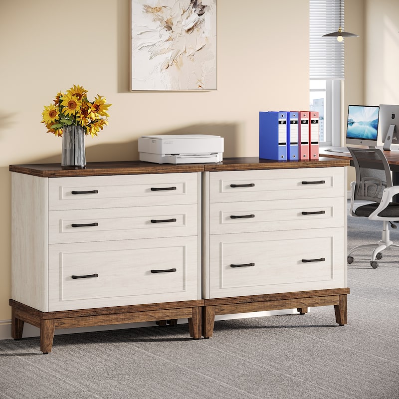 Lateral 3-Drawer File Cabinet for A4/Letter/Legal Size