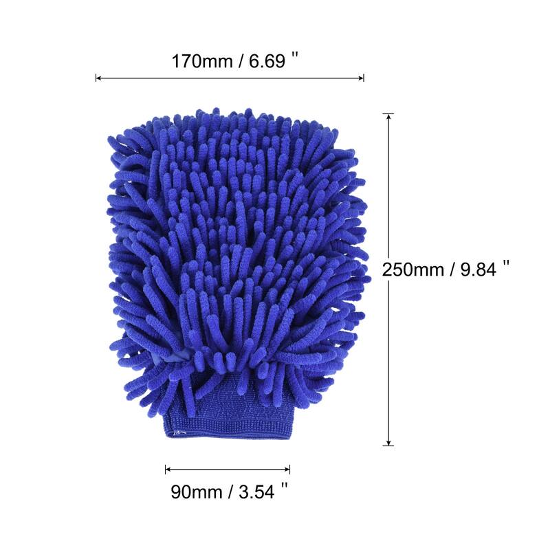 Microfiber Soft Chenille Wash Mitten Dusting Gloves for Cleaning