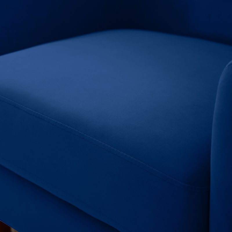 VANOMi 28.34''W Set Of 2 Accent Armchair, Velvet Barrel Chair with Solid Wood Legs