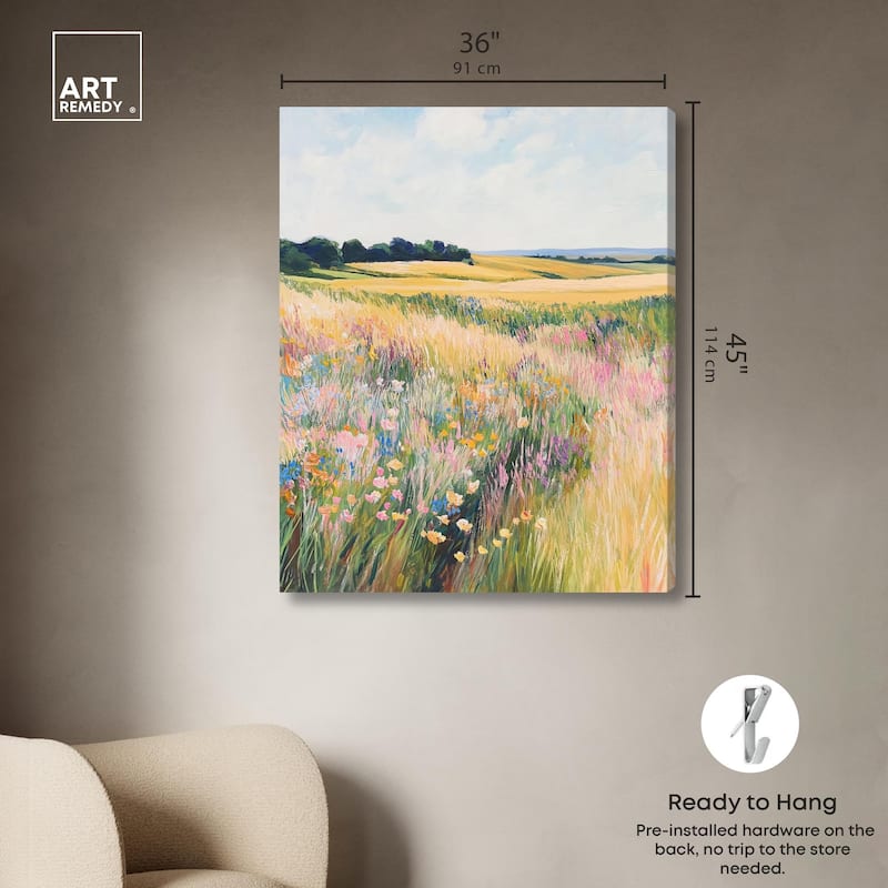 Open Field II Canvas by Art Remedy, Gallery Wrapped