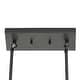 preview thumbnail 9 of 8, Shakil Matte Black Modern 4-Glass Globe Pendant Light by iNSPIRE Q Modern