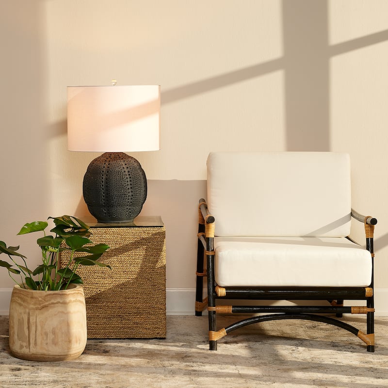 Jamie Young Captain Seagrass Square Side Table