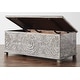 preview thumbnail 17 of 32, The Curated 17th Century Trunk Solid wood hand-carved 48" Coffee Table - 48 x 24 x 17 (H)