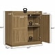 preview thumbnail 36 of 49, Multifunctional Minimalist Side Cabinet with 3D Design