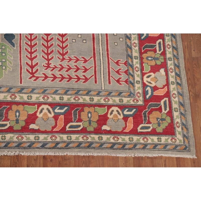 Kazak Oriental Area Rug Handmade Living Room Wool Carpet - 8'0" x 11'7"