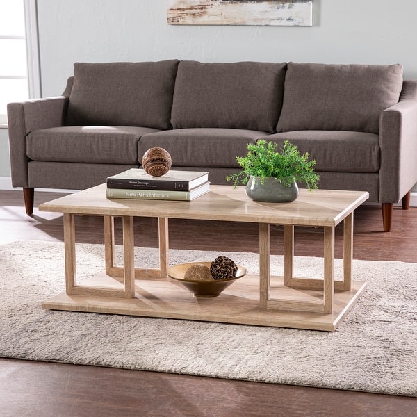 SEI Furniture Transitional Natural Wood Cocktail Table - On Sale ...