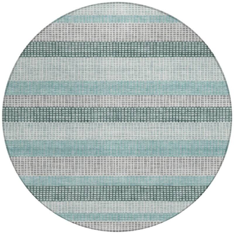 HomeRoots Striped Transitional Rectangle Outdoor Rug
