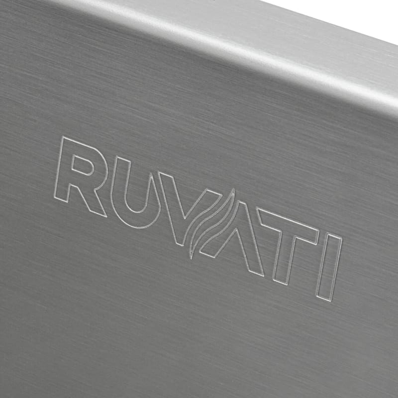 Ruvati 25 x 20 inch RV Workstation Drop-in Topmount Bar Prep Kitchen Sink 16 Gauge - RVH8205