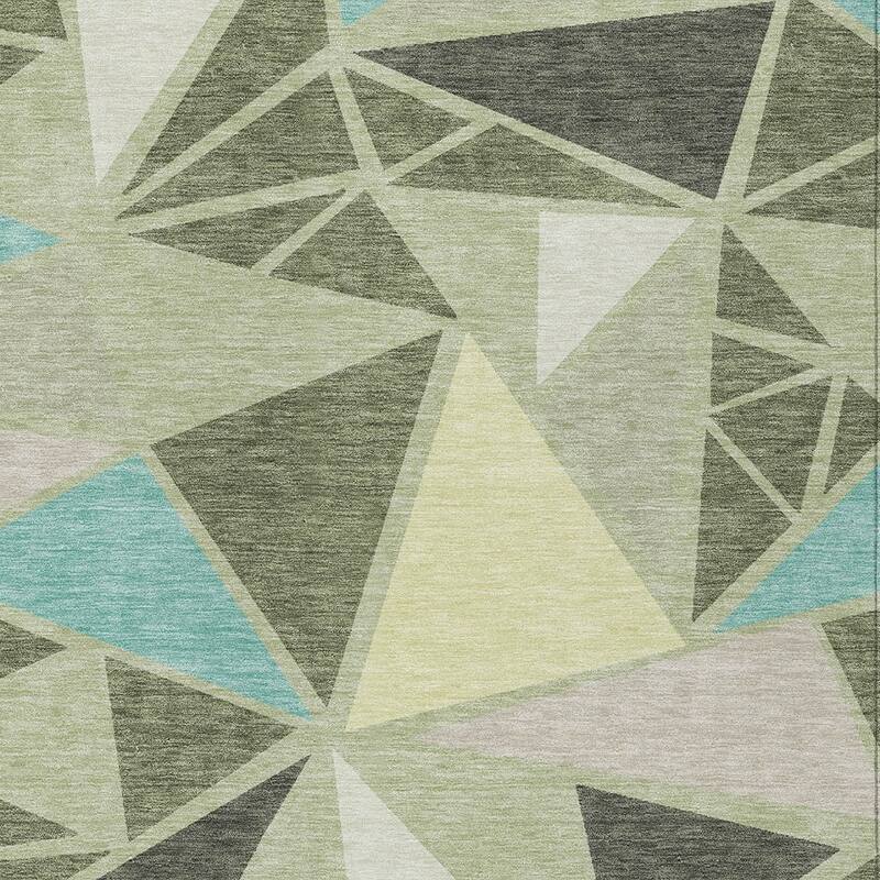 HomeRoots Geometric Transitional Rectangle Outdoor Rug