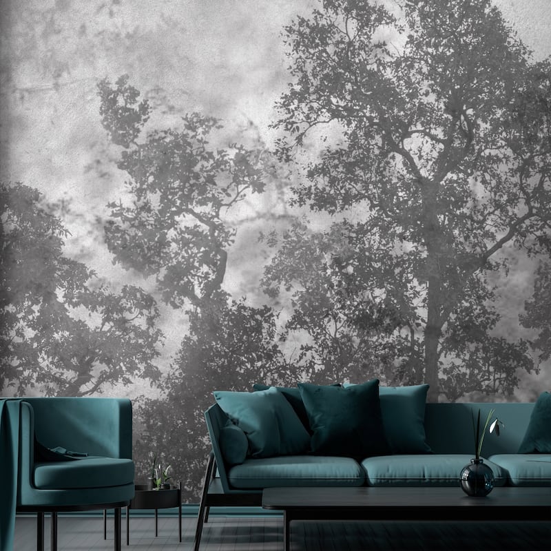 Ethereal Forest Mist Wallpaper Mural