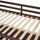preview thumbnail 30 of 44, Full Size Loft Bed with 7-Drawers, 2-Shelves, Desk, and Playhouse Design - Sturdy Pine Wood Frame with Grey Finish for Kids