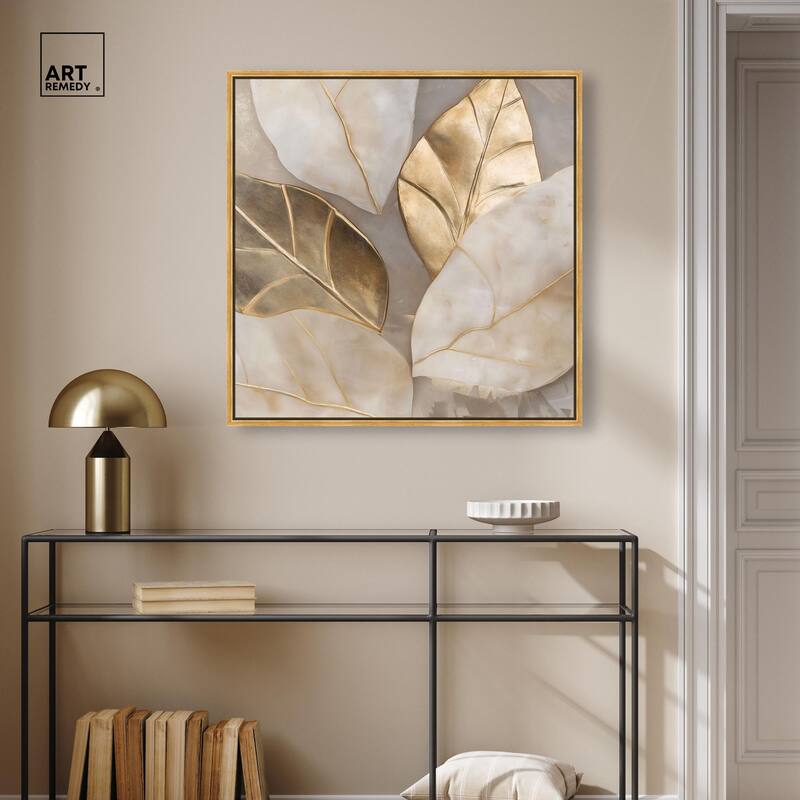 Golden Cascades Canvas by Art Remedy