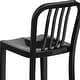preview thumbnail 9 of 116, 2 Pack 24'' High Metal Indoor-Outdoor Counter Height Stool w/ Vertical Slat Back