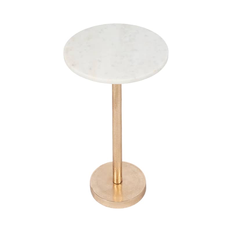 Sagebrook Home's Elegant Aluminum and Stone Accent Table - Perfect Addition to Any Home Decor