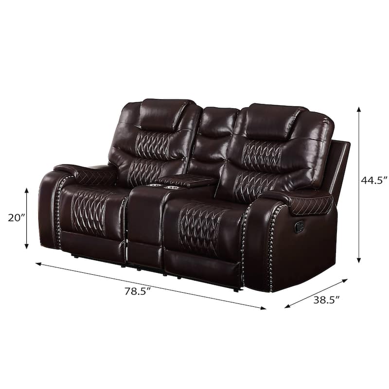 Livette Saddle Arm Motion Loveseat