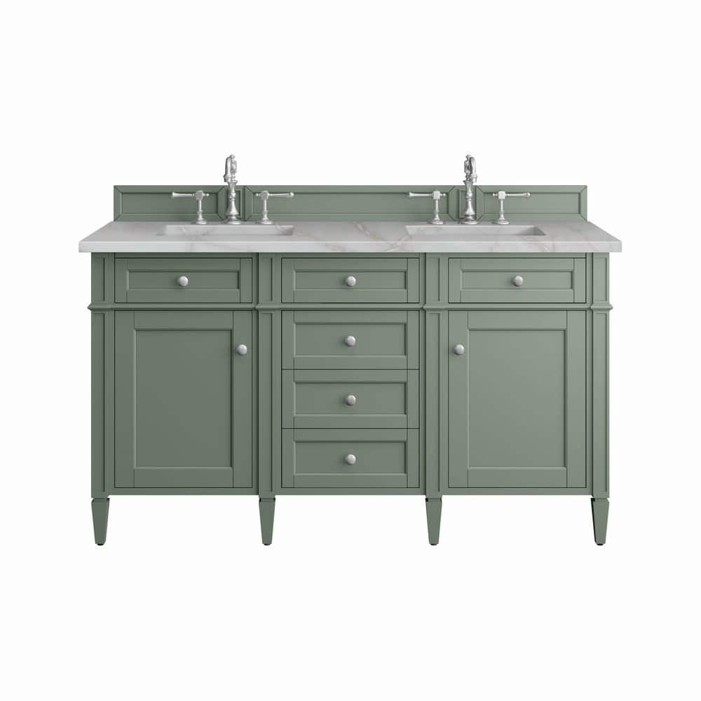 James Martin Vanities 650-V60D-3VSL Brittany 60" Double Basin Poplar