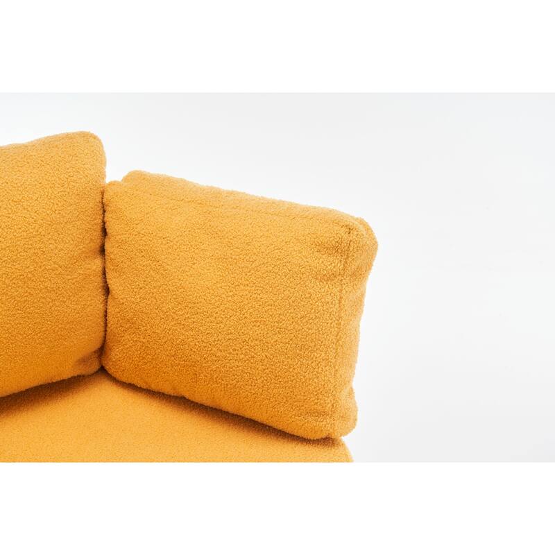 360° Swivel Chair with Storage and Throw Pillows