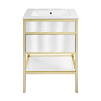 Swiss Madison SM-BV901 Cache 24" Free Standing Single Basin Vanity Set