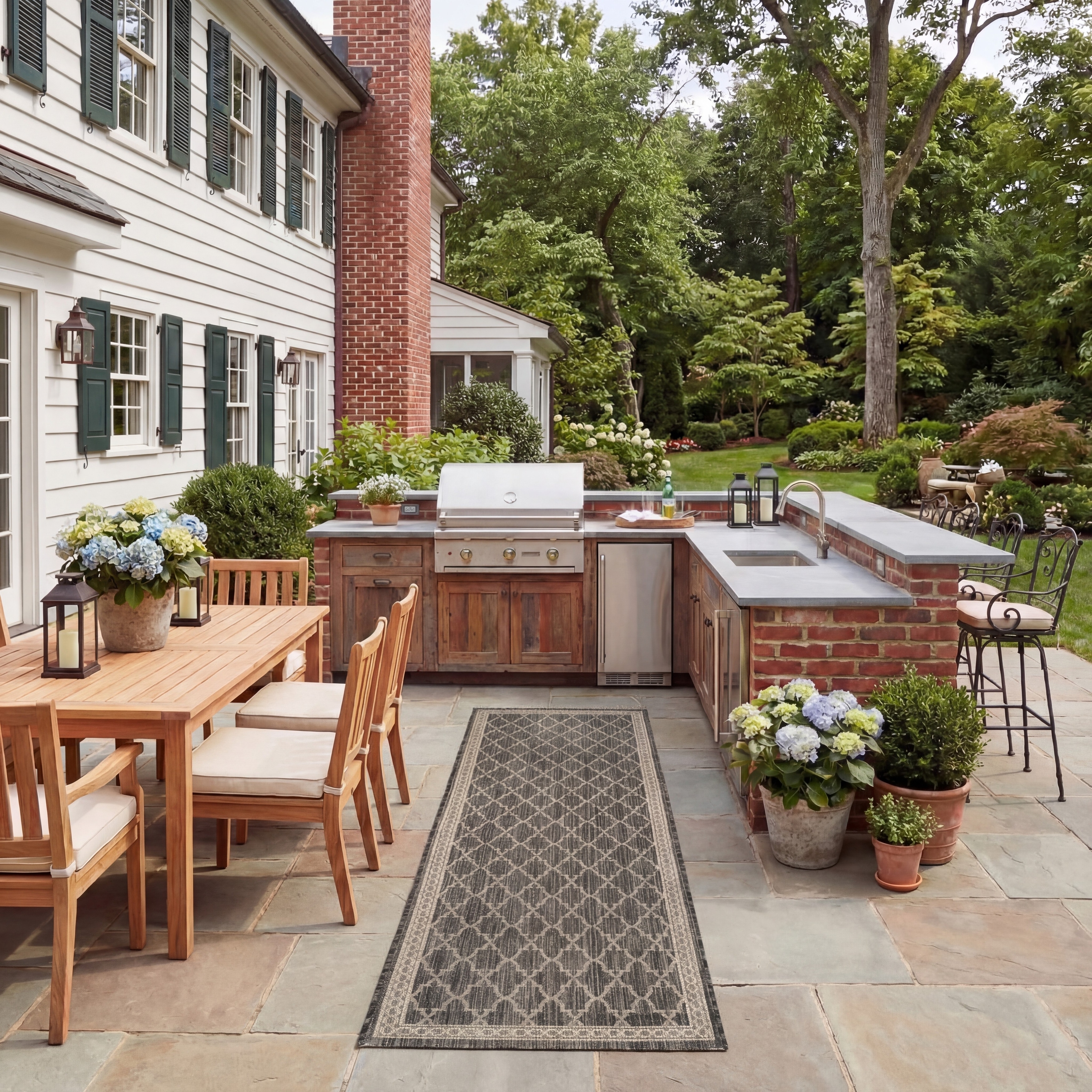 SAFAVIEH Courtyard Heidi Indoor/ Outdoor Waterproof Patio Backyard Rug