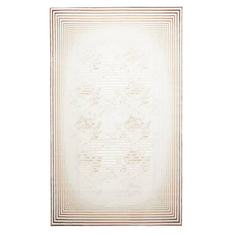 ECARPETGALLERY Machine Made Ramona Tan Area Rug - Tan - 5'0 x 8'0