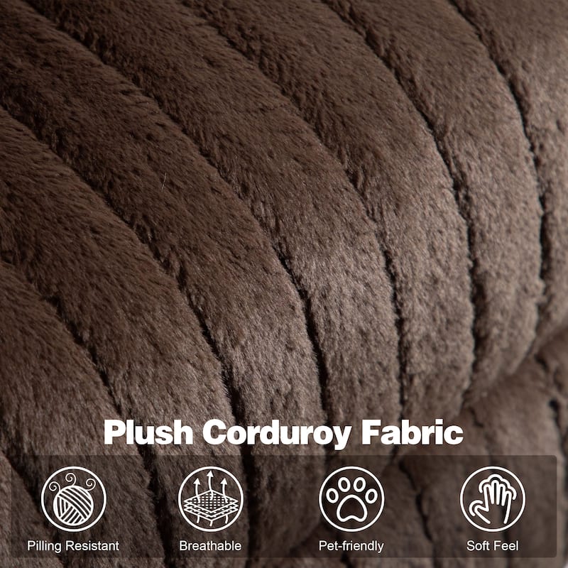 Rossetta Swivel Rocking Glider Power Recliner Chair with 24" Wide Seat & Type-C & USB Ports