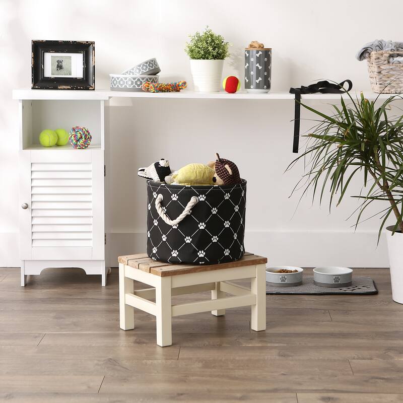 Bone Dry Polyester Pet Bin Trellis Paw