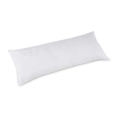 Clean Design Home x Martex Anti-Allergen King White Body Pillow - N/A