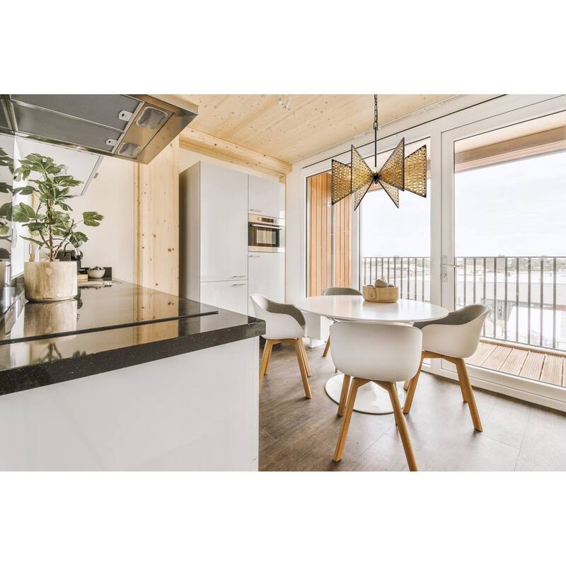 Varaluz Machina Chandelier - Matte Black/Sulihiya - 24"W x 21.75"H