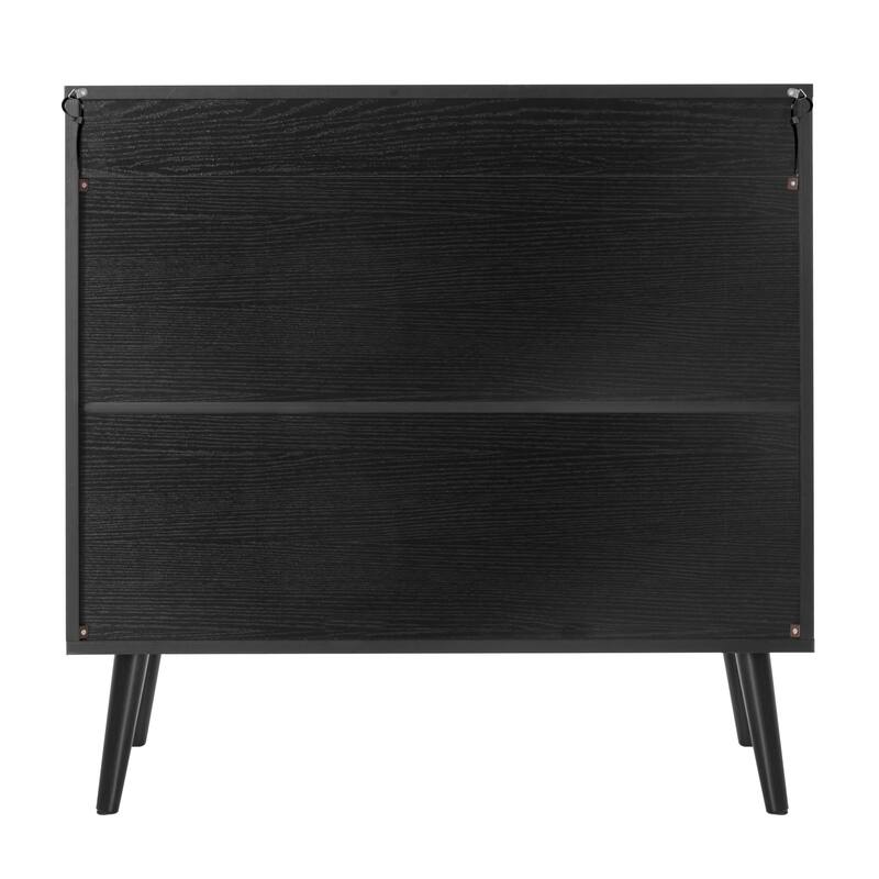 Nuu Garden Accent Storage Cabinet, Sideboard Buffet Cabinet with Rattan Doors