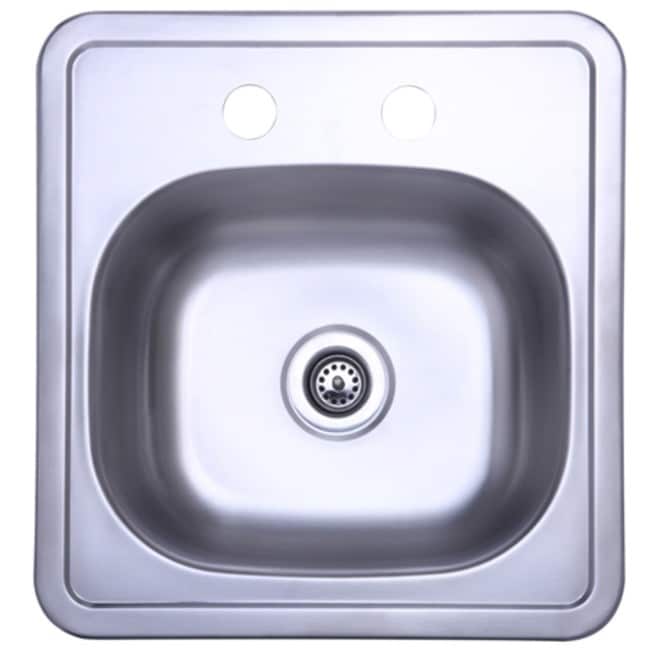 Kingston Brass 22 Gauge Drop In Single Basin Stainless Steel Bar Sink