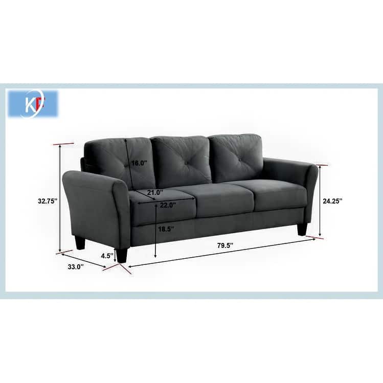 Roomfitters Comfortable Modern Sectional Sofa Couch Set 1+2+3 for Living Room, Bedroom or Office