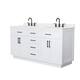 Option White / White Quartz Top / Matte Black Hardware