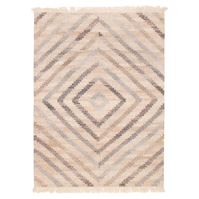 Ankara FW Beige Kilim 5'6" x 7'8" - 5'6 x 7'8