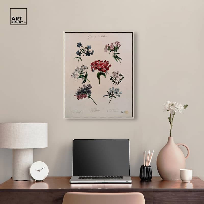 Seven Flowering Plants Canvas by Art Remedy